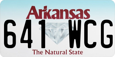 AR license plate 641WCG