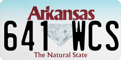 AR license plate 641WCS