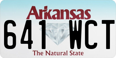 AR license plate 641WCT