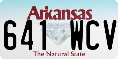 AR license plate 641WCV