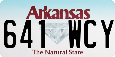AR license plate 641WCY