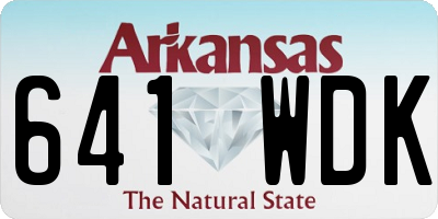 AR license plate 641WDK