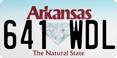 AR license plate 641WDL