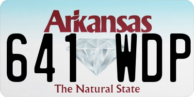 AR license plate 641WDP