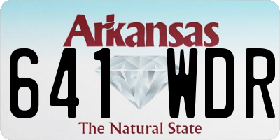 AR license plate 641WDR