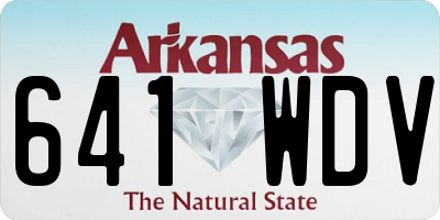 AR license plate 641WDV