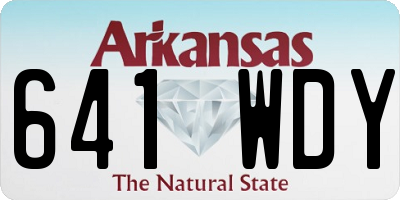 AR license plate 641WDY