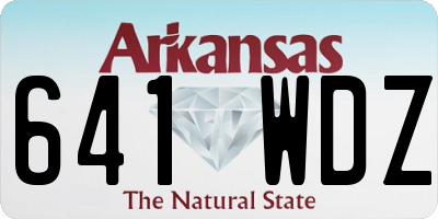 AR license plate 641WDZ