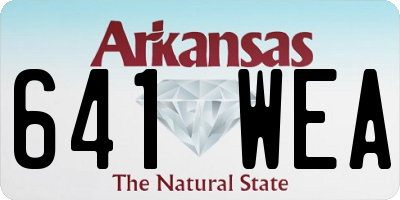 AR license plate 641WEA