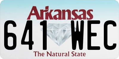 AR license plate 641WEC