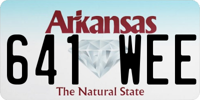 AR license plate 641WEE
