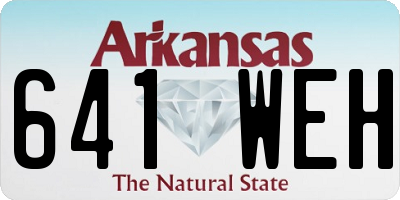AR license plate 641WEH