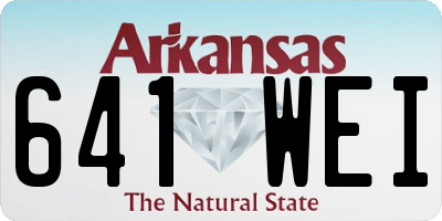 AR license plate 641WEI