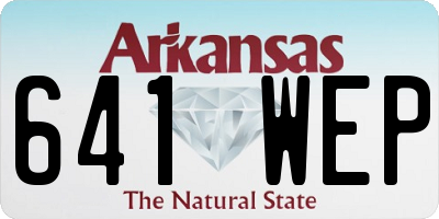 AR license plate 641WEP