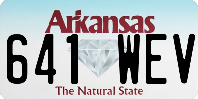 AR license plate 641WEV