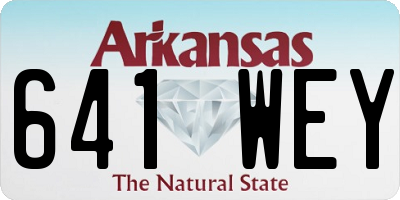 AR license plate 641WEY