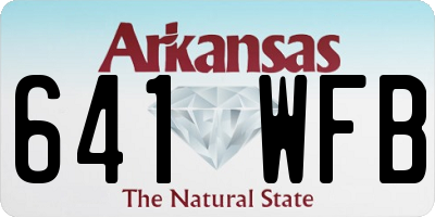 AR license plate 641WFB