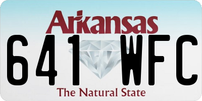 AR license plate 641WFC