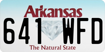 AR license plate 641WFD