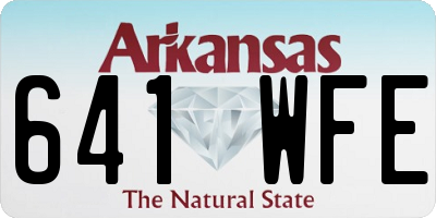 AR license plate 641WFE