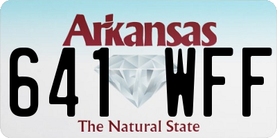 AR license plate 641WFF