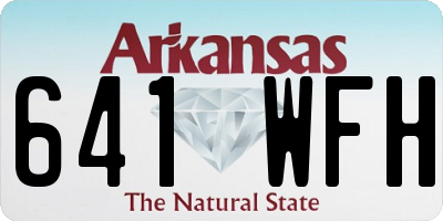 AR license plate 641WFH