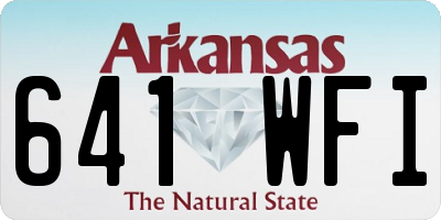 AR license plate 641WFI