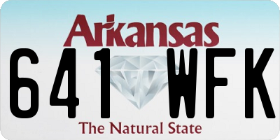 AR license plate 641WFK