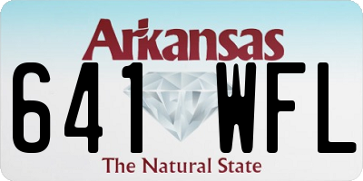 AR license plate 641WFL