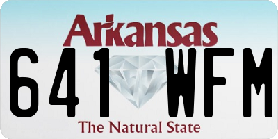 AR license plate 641WFM