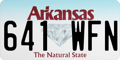AR license plate 641WFN