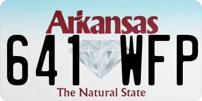 AR license plate 641WFP