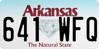 AR license plate 641WFQ