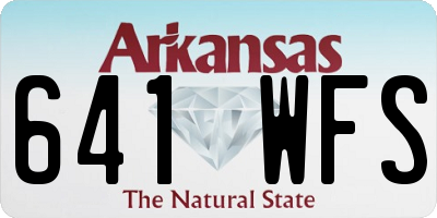 AR license plate 641WFS