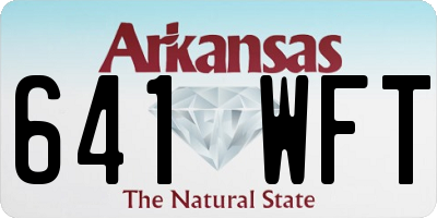 AR license plate 641WFT