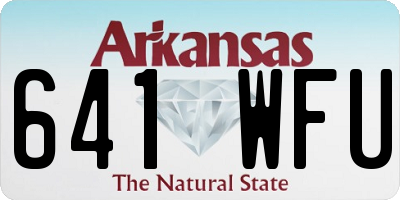 AR license plate 641WFU