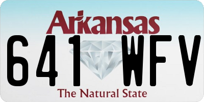 AR license plate 641WFV