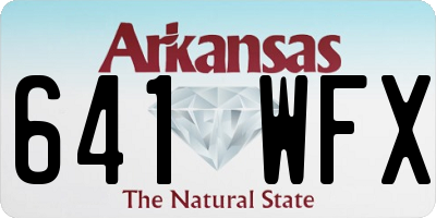AR license plate 641WFX