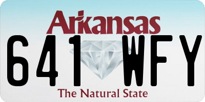 AR license plate 641WFY