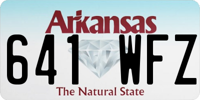 AR license plate 641WFZ