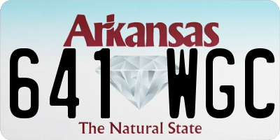 AR license plate 641WGC
