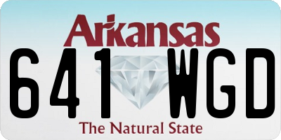 AR license plate 641WGD