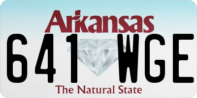 AR license plate 641WGE