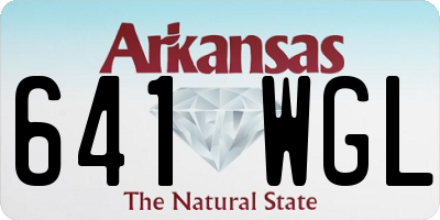 AR license plate 641WGL