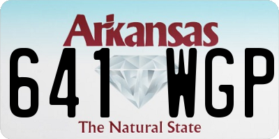 AR license plate 641WGP