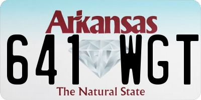AR license plate 641WGT