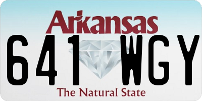 AR license plate 641WGY
