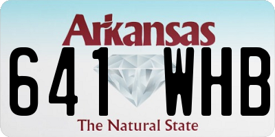 AR license plate 641WHB