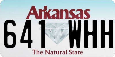 AR license plate 641WHH