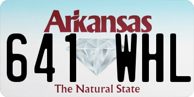 AR license plate 641WHL